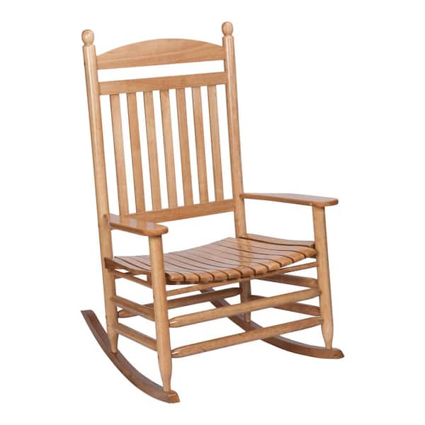 Unbranded Bradley Maple Jumbo Slat Wood Outdoor Patio Rocking Chair