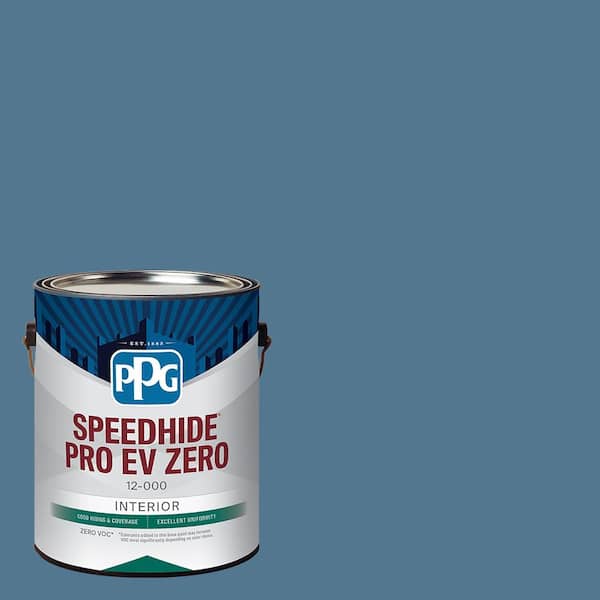 SPEEDHIDE Pro-EV Zero 1 gal. PPG1156-5 Smoke Blue Eggshell Interior Paint