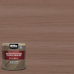 1 qt. #ST-148 Adobe Brown Semi-Transparent Waterproofing Exterior Wood Stain and Sealer