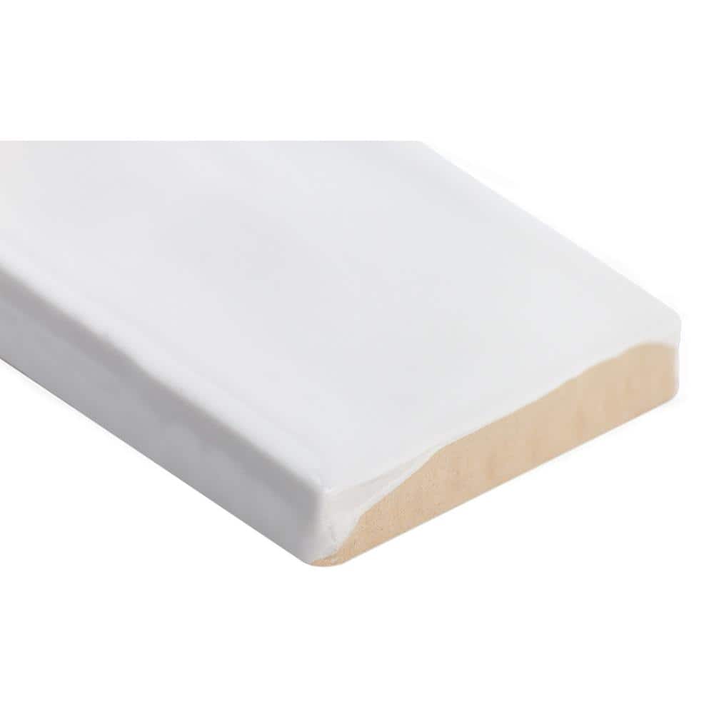 Brookline White 2" x 10" Polished Ceramic Subway Wall Tile
