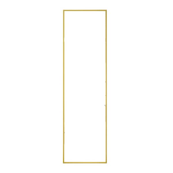 Unbranded 13.8 in. W x 48 in. H Rectangular Aluminum Framed Wall Mounted Bathroom Vanity Mirror in Golden