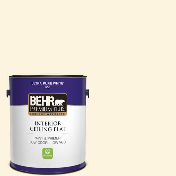 1 gal. #M290-1 Thickened Cream Ceiling Flat Interior Paint