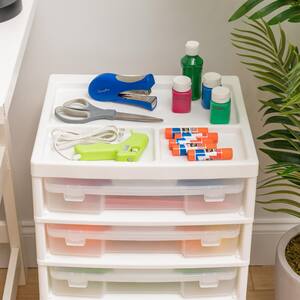 3.9-Gal. Scrapbook Cart in White ( 5-Case)