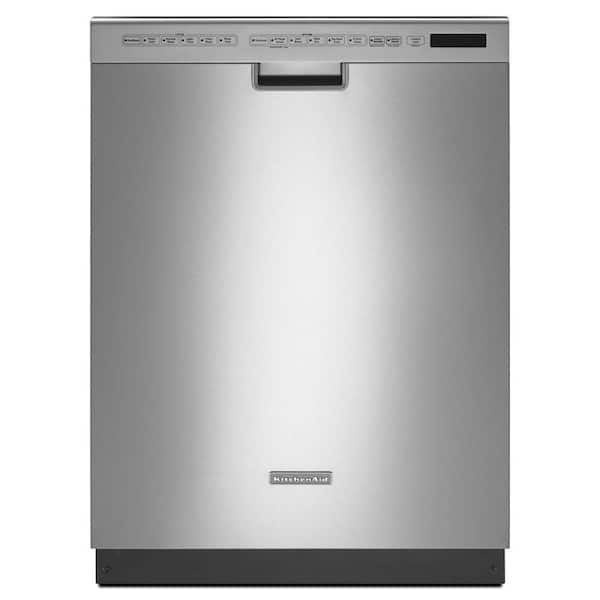 KitchenAid Front Control Tall Tub Dishwasher in Stainless Steel with Stainless Steel Tub 7 Options 40 dBA