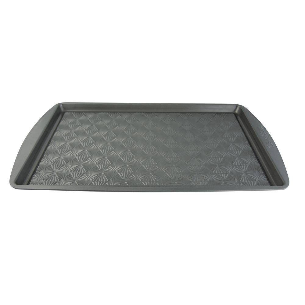 Ash Gray Non-Stick Aluminum 3-Piece Baking Sheet Set