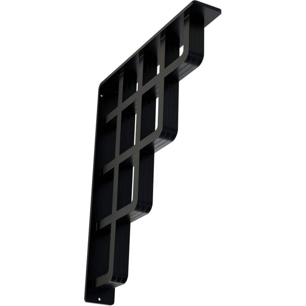 Tdi Millwork Ekena Millwork 2 in. x 15 in. x 12 in. Wrought Iron Triple Center Brace ...