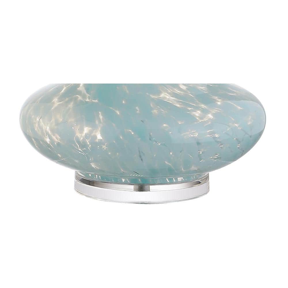 Montreal 29" Ice Blue Glass and Acrylic Table Lamp