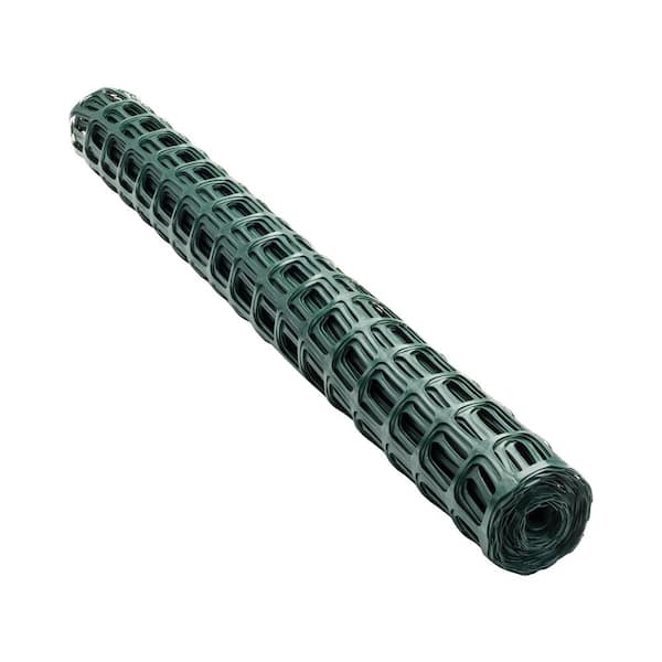 PEAK 25 ft. L x 36 in. H Plastic Fencing Hardware Cloth in Green with 2 in. x 2 in. Mesh Size Garden Fence