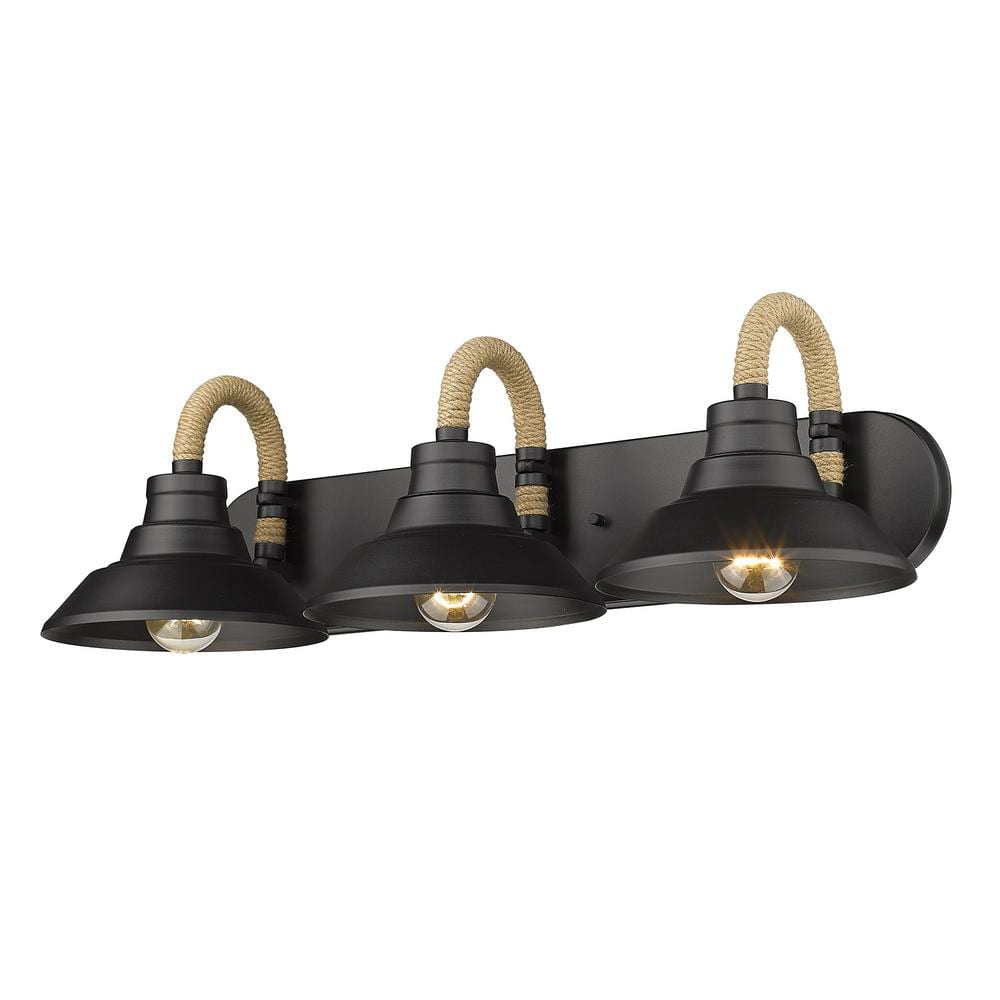 Journey 3-Light Natural Black Vanity Light price history on PriceWatchPro
