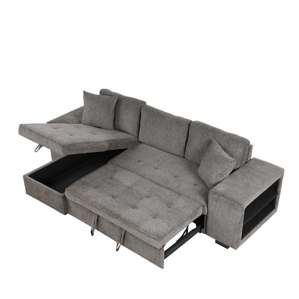 Harper & Bright Designs 104.5 in. Width Knox Charcoal Gray