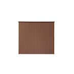 Brown Cordless Light Filtering Fade Resistant Fabric Exterior Roller Shade 72 in. W x 72 in. L