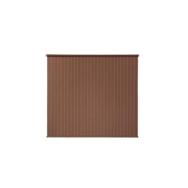 Coolaroo Brown Cordless Light Filtering Fade Resistant Fabric Exterior Roller Shade 72 in. W x 72 in. L