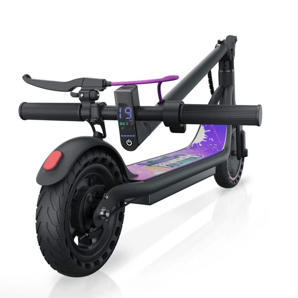 2-Wheel Purple Electric Scooter, Folding E Scooter with 350W Powerful Motor, Dual Braking and Bright Lighting System price history on PriceWatchPro
