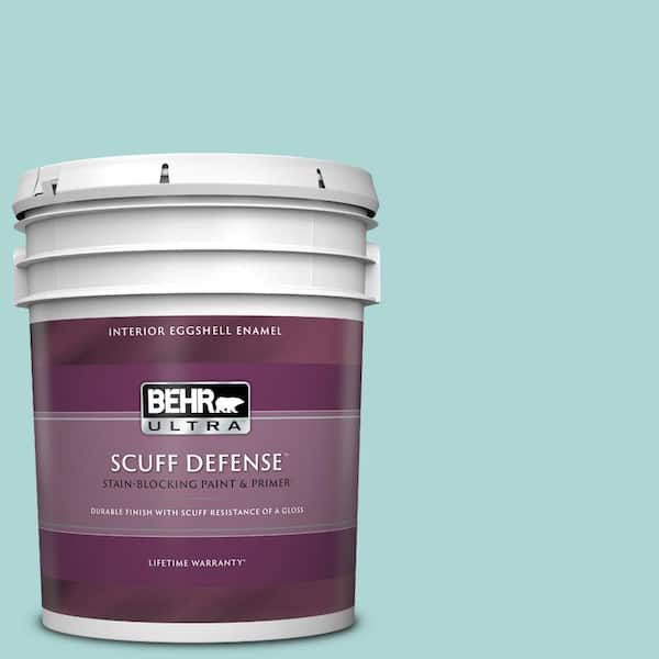BEHR ULTRA 5 gal. #T12-19 Sugar Pool Extra Durable Eggshell Enamel Interior Paint & Primer