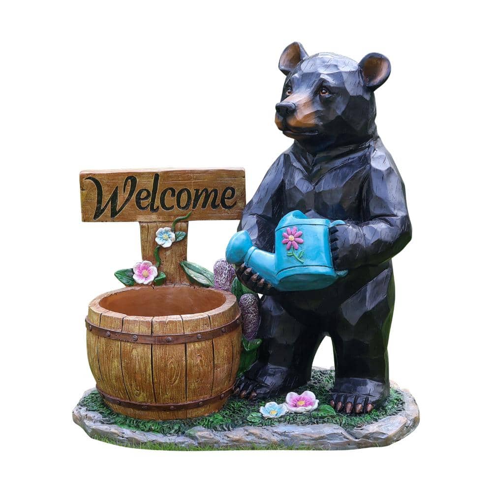 Resin Bear-Shaped Planter Statue for Patio, Garden, Backyard price history on PriceWatchPro