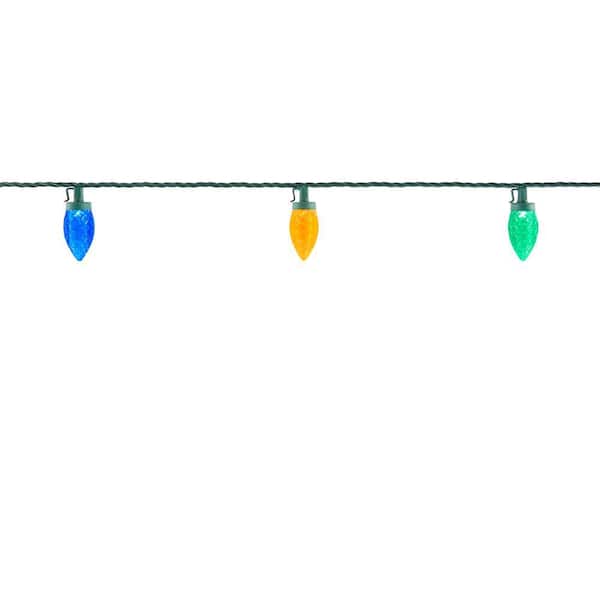 Home Accents Holiday 100L Multi Faceted Christmas C9 LED String Lights  TY288-1115-MS - The Home Depot