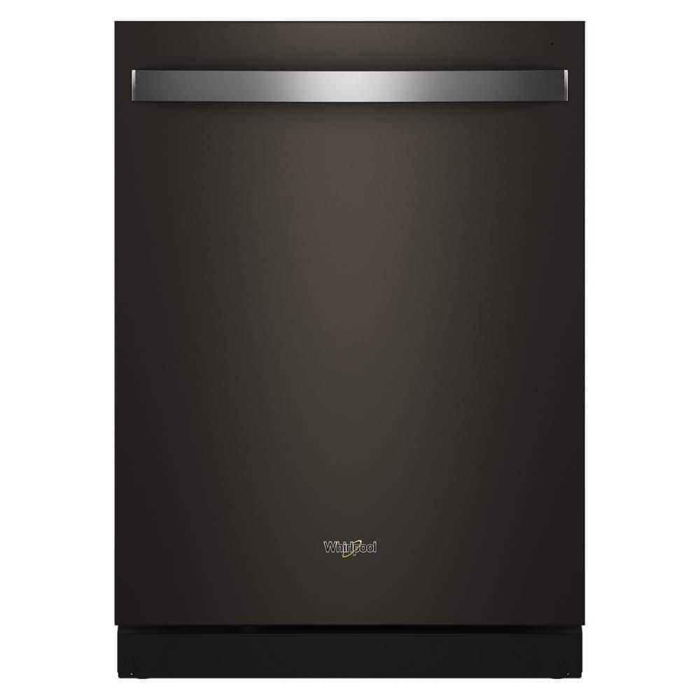 24 in. Top Control Built-In Tall Tub Dishwasher in Print Resist Black Stainless with Total Coverage Wash Action