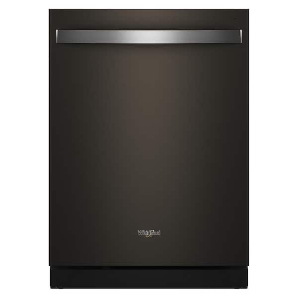 24 in. Top Control Built-In Tall Tub Dishwasher in Print Resist Black Stainless with Total Coverage Wash Action