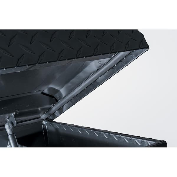 Better Built SEC Aluminum Low Profile Crossover Saddle Truck Box with Rail  - Gloss or Matte Black Finish
