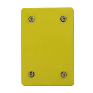 Wetguard Outlet Blank Plate and Gasket, Yellow