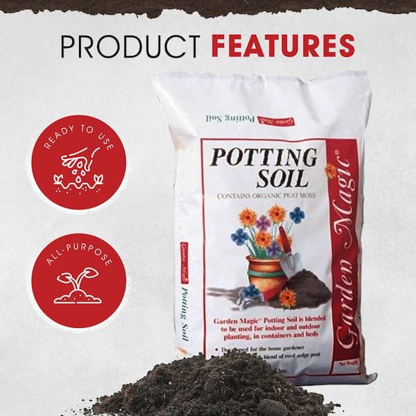 20 lbs. Bag Garden Magic Potting Soil Mix (8-Pack)