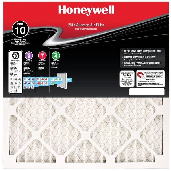 Honeywell 7-3/4  x 25  x 1  Elite Allergen Pleated FPR 10 Air Filter