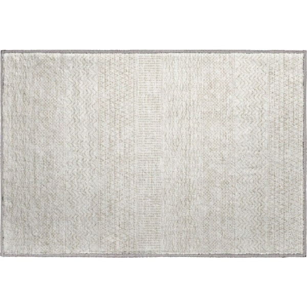 Addison Rugs Mayfield Premium Machine Washable Abstract AMF939 Ivory 2 ft. x 3 ft. Area Rug