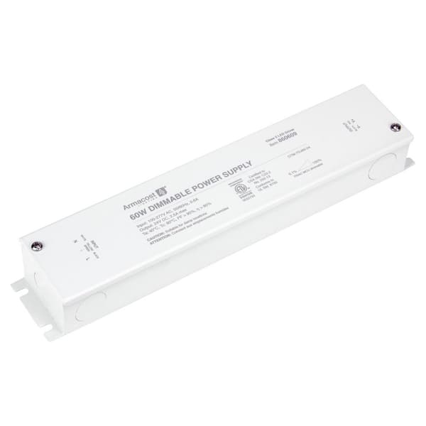 60-Watt Dimmable 24-Volt DC TRIAC LED Transformer Driver with Enclosure