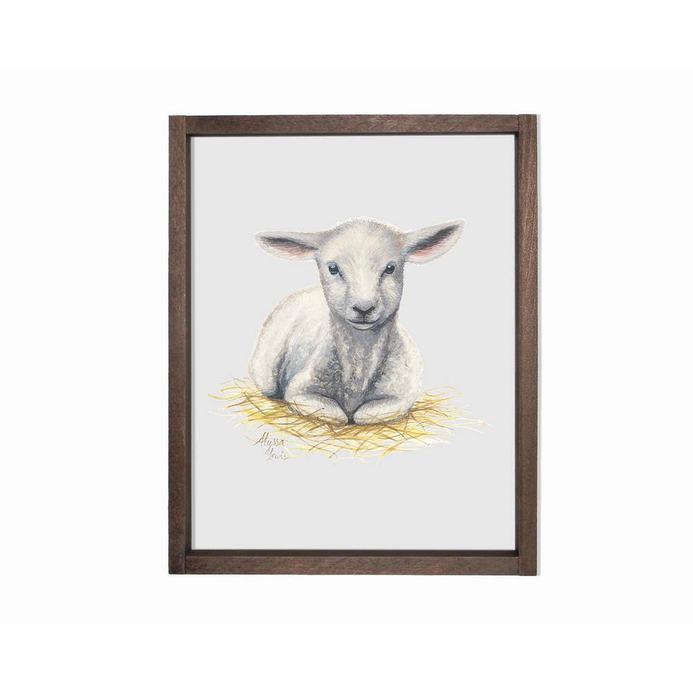 Barnyard Littles Lamb Farmhouse Decorative Sign 8 in. x 10 in. FH1-BYLL ...