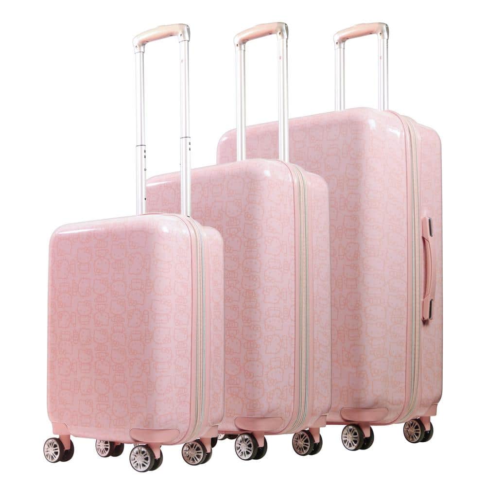 Suitcase On Wheels Women Hard Retro Rolling Luggage Set Trolley