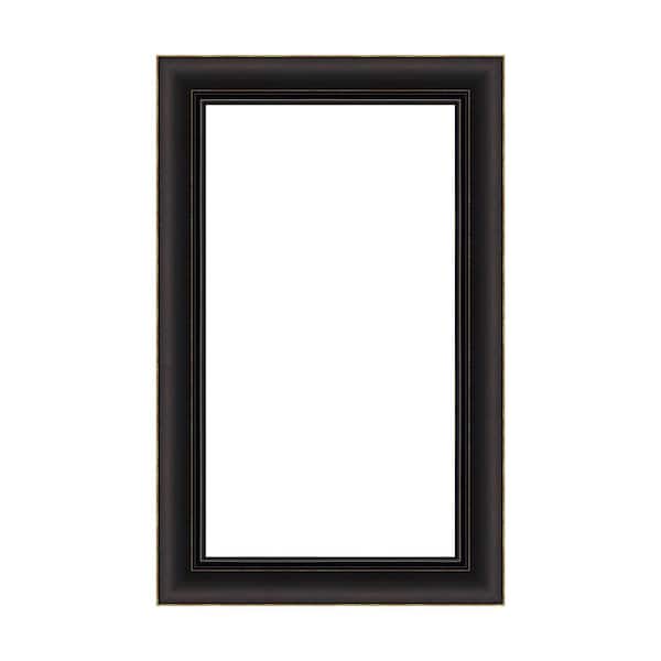 Amanti Art Mirror Makeover Trio Oil Rubbed Bronze 17.25 in. W x 27.25 in. H Bathroom Mirror Frame Border Kit-Fits a 16 x 26 mirror