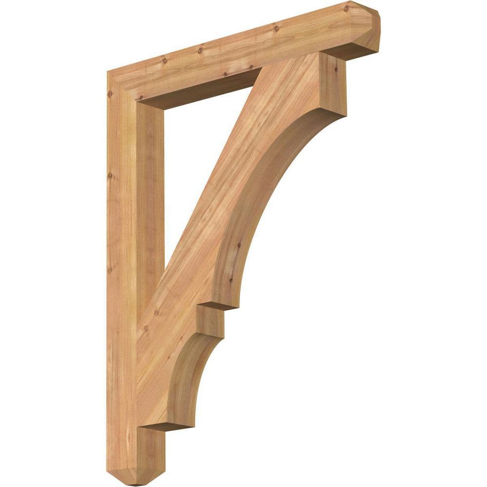 3.5 in. x 36 in. x 28 in. Western Red Cedar Balboa Craftsman Smooth Bracket price history on PriceWatchPro