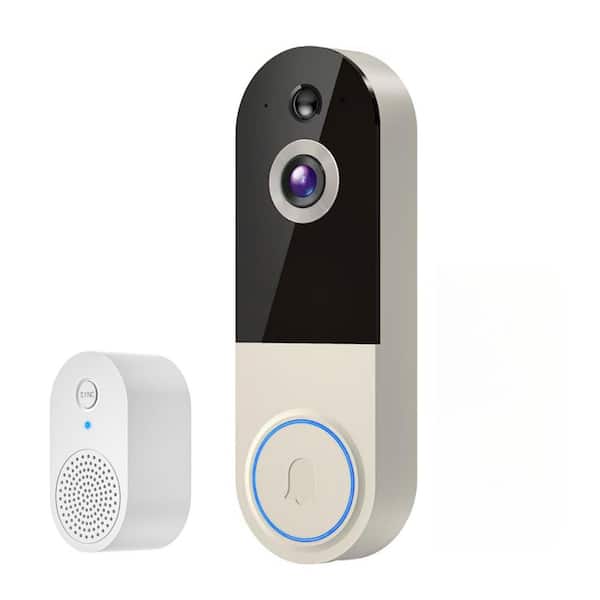 1080P Wireless Doorbell Video Camera AI Human Detection Chime Included 2.4G WiFi Night Vision Instant Alerts