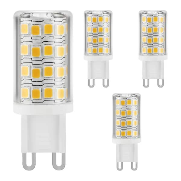 40-Watt Equivalent Warm White (3000K) Specialty LED T4 G9 Bi-Pin Base Dimmable Light Bulb (4-Pack)