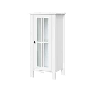 Danbury 13.88 in. W x 30 in. H x 11.69 in. D Single Door Floor Cabinet in White