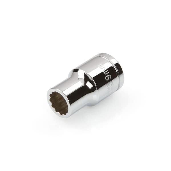 TEKTON 3/8 in. Drive 9 mm 12-Point Shallow Socket