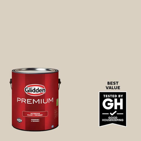 Glidden Premium 1 gal. #PPG1023-2 Cool Concrete Semi-Gloss Interior Latex Paint