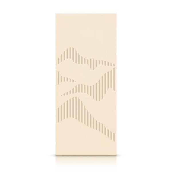 CALHOME 24 in. x 80 in. Hollow Core Beige Painted Composite MDF Interior Door Slab