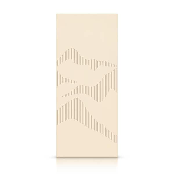 CALHOME 42 in. x 96 in. Hollow Core Beige Painted Composite MDF Interior Door Slab