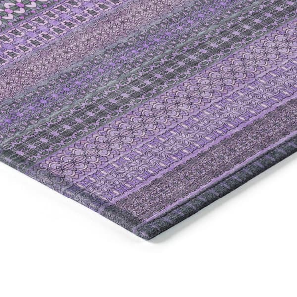 Chantille ACN527 Purple 8 ft. x 10 ft. Machine Washable Indoor/Outdoor Geometric Area Rug