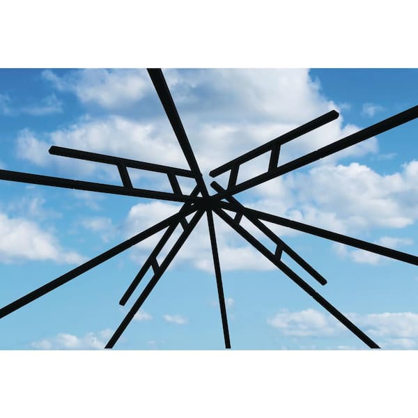 SunDura 14 ft. x 14 ft. Mist Gray Gazebo Canopy Top with