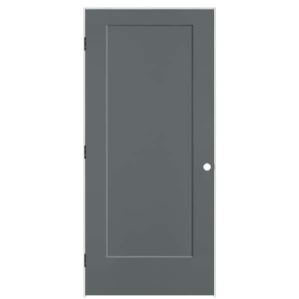 Masonite 36 in. x 80 in. 1-Panel Lincoln Park Right-Hand Solid Core Cordite Molded Composite Single Prehung Interior Door
