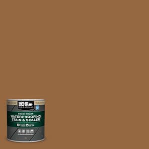 8 oz. #MQ2-06 Gilded Glamour Solid Color Waterproofing Exterior Wood Stain and Sealer Sample