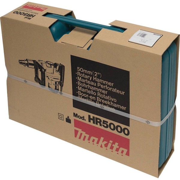 Makita 11 Amp 2 in. Corded Spline Shank Concrete/Masonry Rotary Hammer Drill with Side Handle D-Handle and Case HR5000 - The Home Depot
