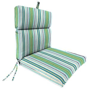 44 in. L x 22 in. W x 4 in. T Outdoor Chair Cushion in Clique Fresco