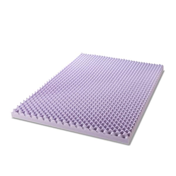 Mellow 4 Cooling Gel Egg Crate Memory Foam Mattress Topper, Queen