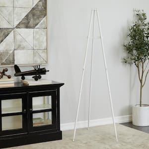 White Metal Extra Large Free Standing Adjustable Display Stand Easel with Foldable Stand