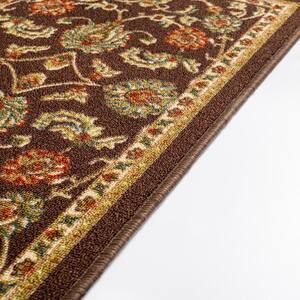 Kings Court Tabriz Brown 2 ft. x 5 ft. Traditional Area Rug