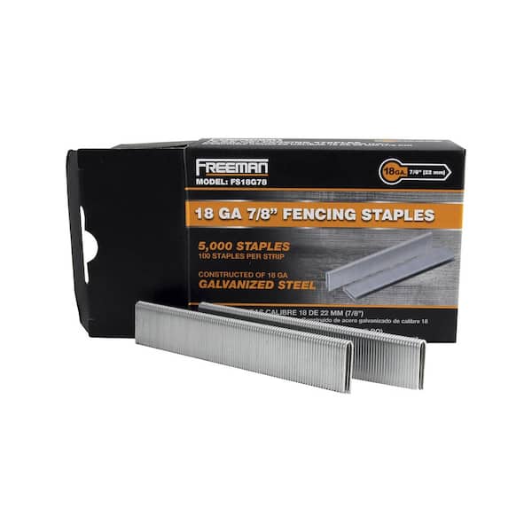 18-Gauge 7/8 in. Glue Collated Barbed Fencing Staples (5000-Count)
