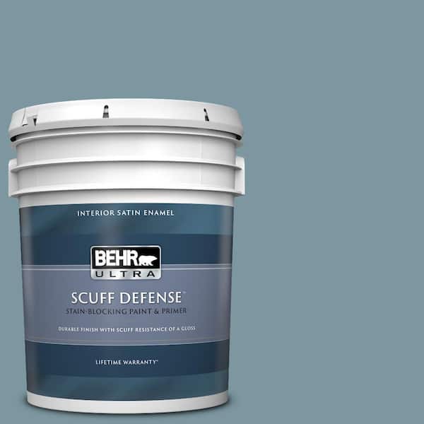 BEHR ULTRA 5 gal. #530F-5 Waterscape Extra Durable Satin Enamel Interior Paint & Primer